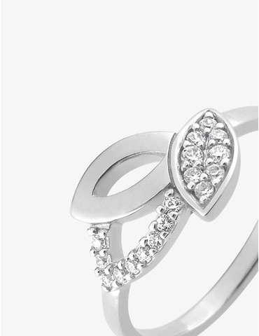 Bague feuilles argent 925‰...