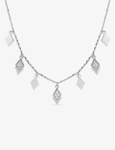 Collier losanges argent...