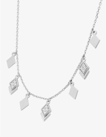 Collier losanges argent...