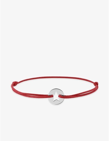 Bracelet cordon rouge motif...