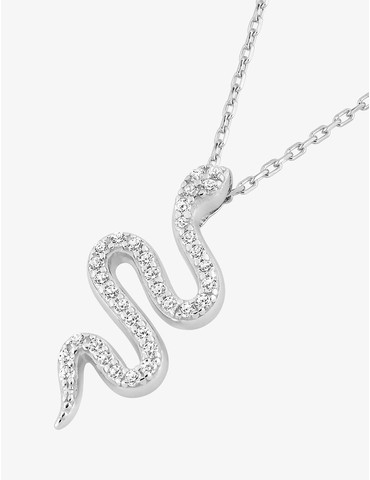 Collier serpent argent 925‰...