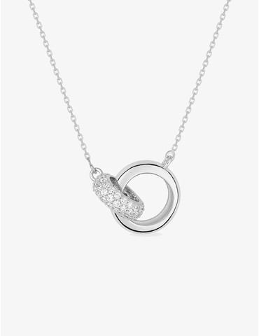 Collier anneaux entremêlés...