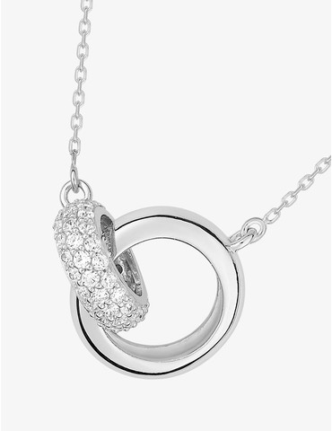 Collier anneaux entremêlés...