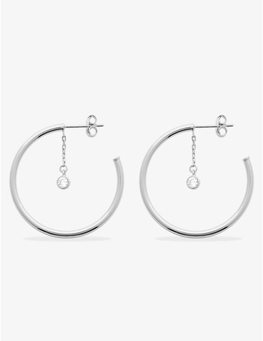Créoles 30 mm argent 925‰...