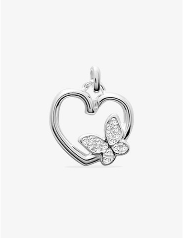 Pendentif cœur et papillon...