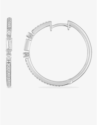 Créoles 25 mm argent 925‰...