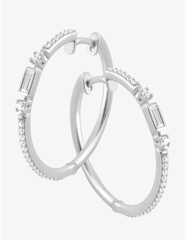 Créoles 25 mm argent 925‰...