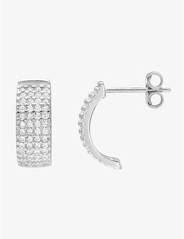 Demi-créoles 10 mm argent...
