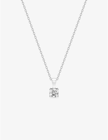 Collier solitaire argent...