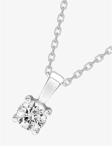 Collier solitaire argent...