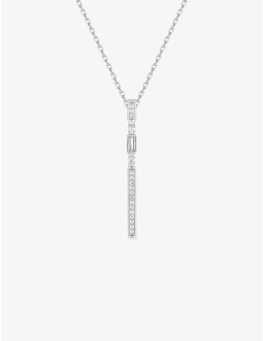 Collier bâton argent 925‰...