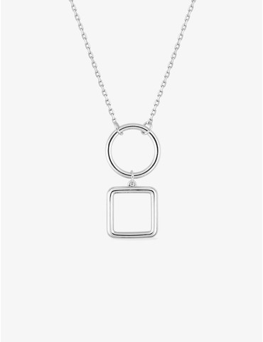 Collier rond et carré en...