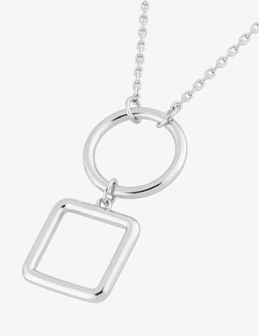 Collier rond et carré en...