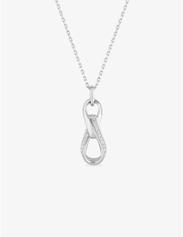 Collier fantaisie en argent...