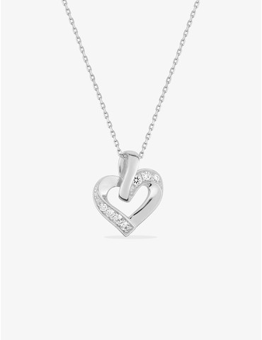 Collier cœur en argent 925‰...