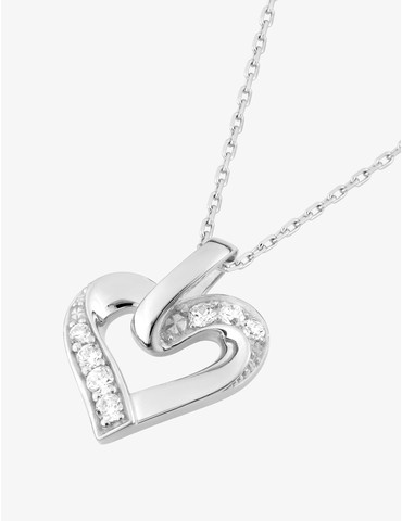 Collier cœur en argent 925‰...