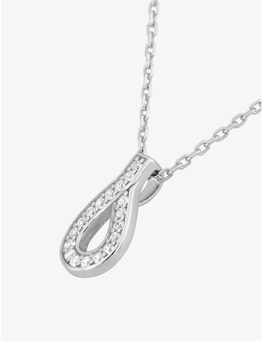 Collier fantaisie en argent...
