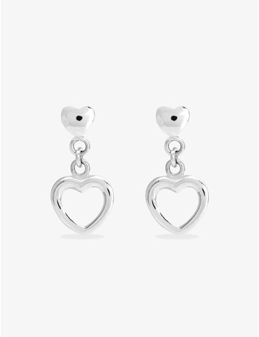 Boucles d'oreilles cœurs en...