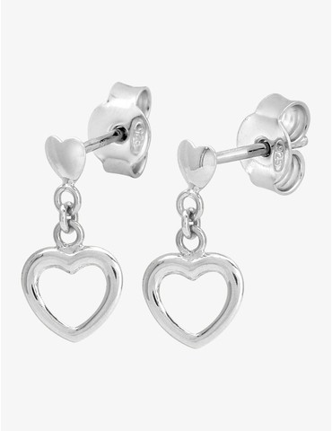 Boucles d'oreilles cœurs en...