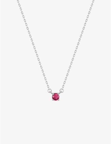 Collier solitaire argent...