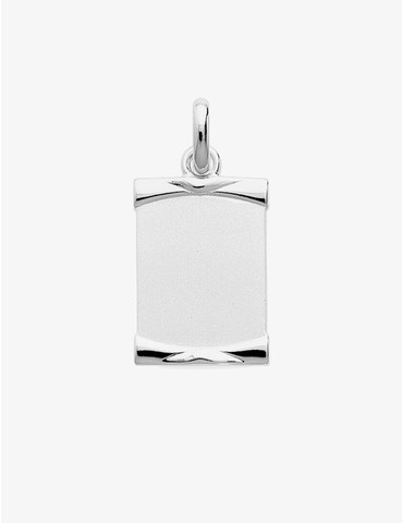 Pendentif plaque GI 27 x 18...