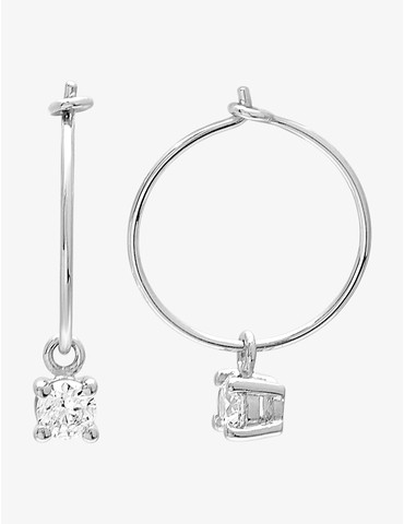 Créoles 15 mm argent 925‰...