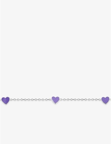 Bracelet cœurs violets...