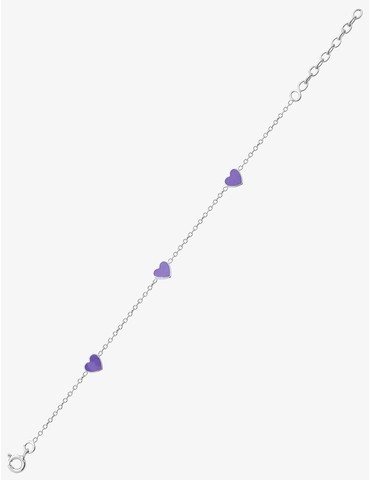 Bracelet cœurs violets...