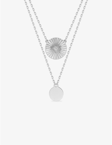 Collier double rang jetons...