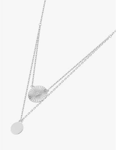 Collier double rang jetons...
