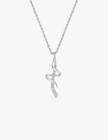 Collier tourbillon argent...