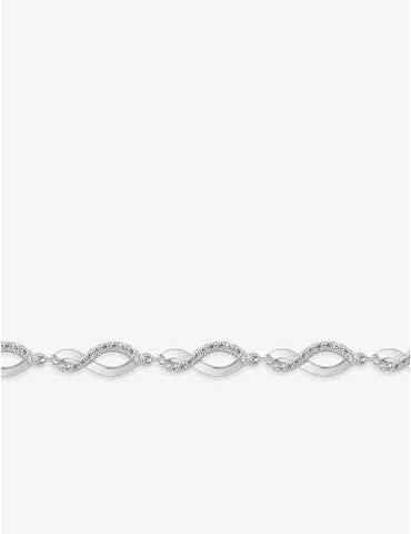 Bracelet vagues argent 925‰...