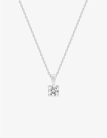 Collier solitaire argent...