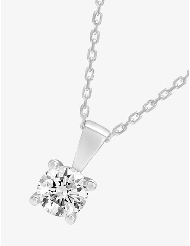 Collier solitaire argent...
