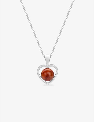 Collier cœur argent 925‰...