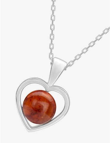 Collier cœur argent 925‰...