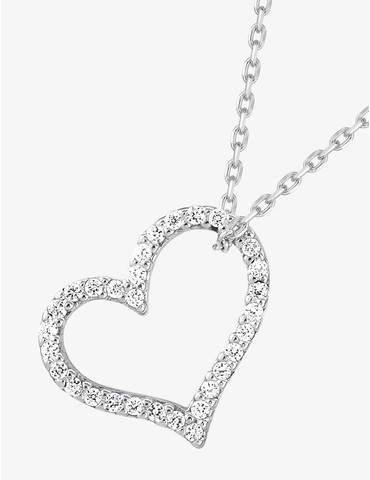 Collier cœur argent 925‰...