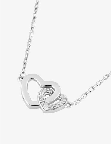 Collier cœurs entremêlés...