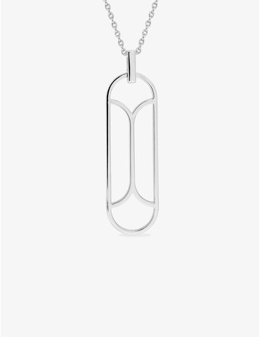 Collier graphique Argent...
