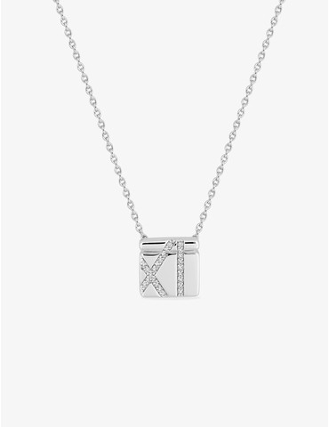 Collier carré Argent 925‰...