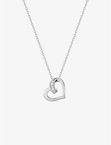 Collier cœur argent 925‰...