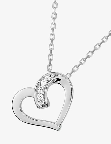 Collier cœur argent 925‰...