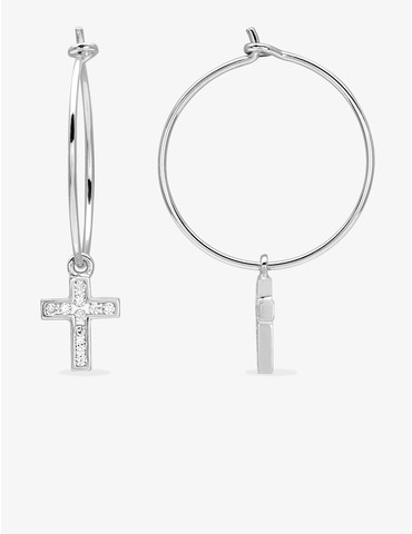 Créoles 20 mm argent 925‰...