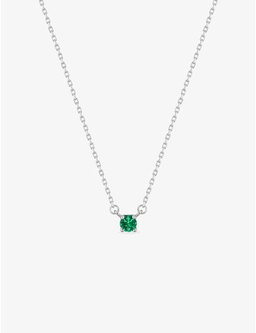 Collier solitaire argent...