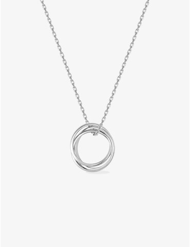 Collier 3 anneaux argent...