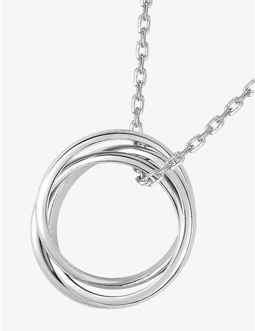 Collier 3 anneaux argent...