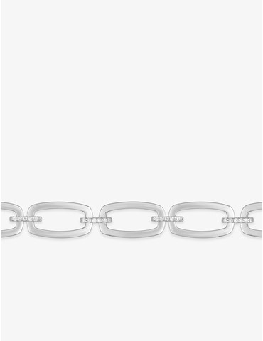 Bracelet rectangles argent...