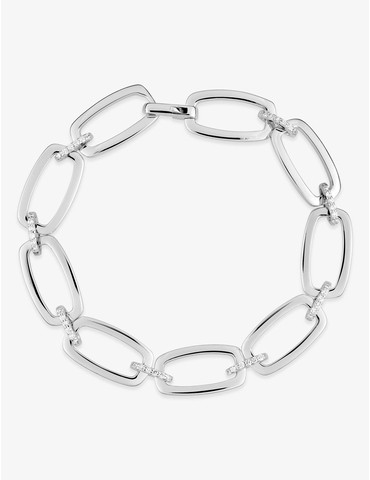 Bracelet rectangles argent...