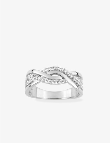 Bague vagues argent 925‰...