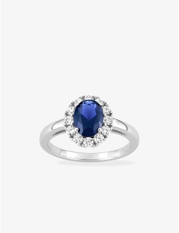 Solitaire accompagné argent...